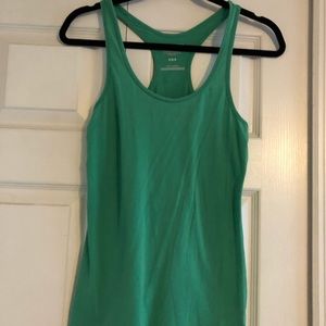 Green workout shirt
